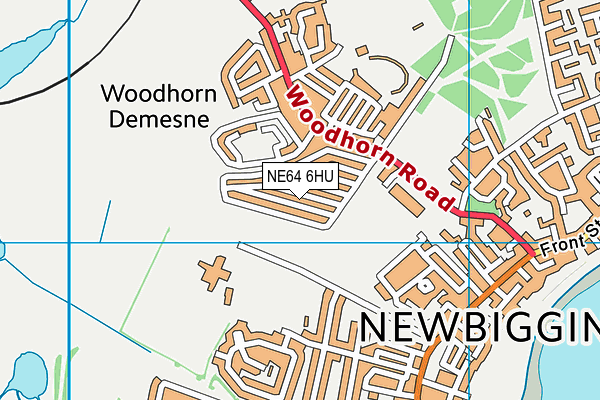NE64 6HU map - OS VectorMap District (Ordnance Survey)