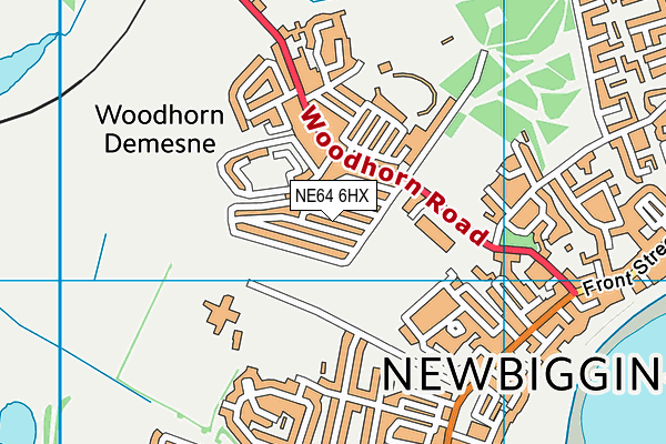NE64 6HX map - OS VectorMap District (Ordnance Survey)