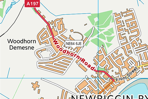 NE64 6JE map - OS VectorMap District (Ordnance Survey)