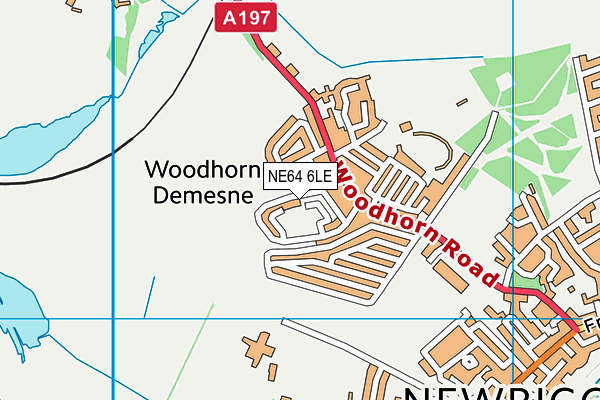 NE64 6LE map - OS VectorMap District (Ordnance Survey)