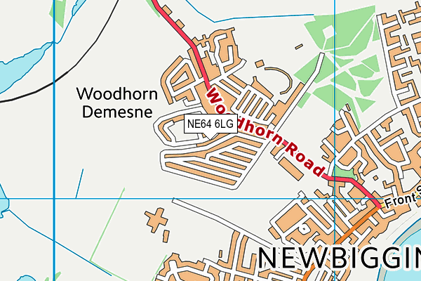 NE64 6LG map - OS VectorMap District (Ordnance Survey)