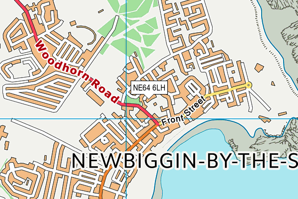 NE64 6LH map - OS VectorMap District (Ordnance Survey)