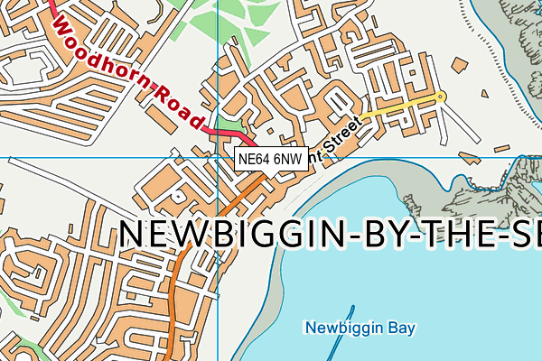 NE64 6NW map - OS VectorMap District (Ordnance Survey)