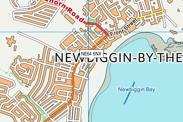 NE64 6NX map - OS VectorMap District (Ordnance Survey)