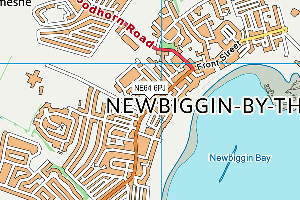 NE64 6PJ map - OS VectorMap District (Ordnance Survey)