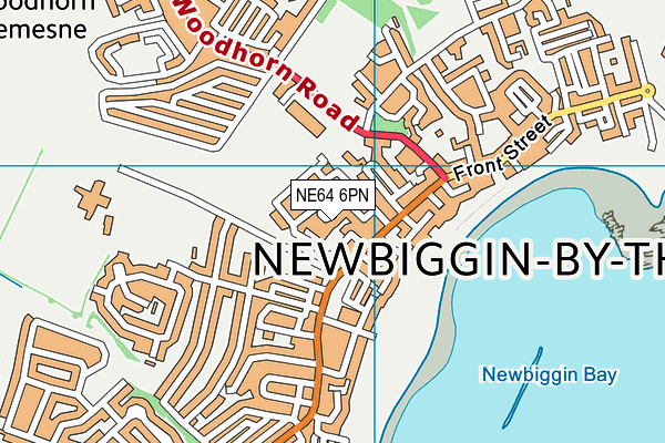 NE64 6PN map - OS VectorMap District (Ordnance Survey)