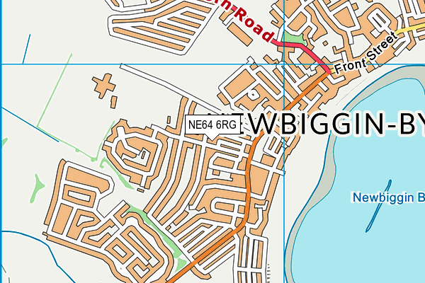 NE64 6RG map - OS VectorMap District (Ordnance Survey)