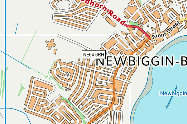 NE64 6RH map - OS VectorMap District (Ordnance Survey)