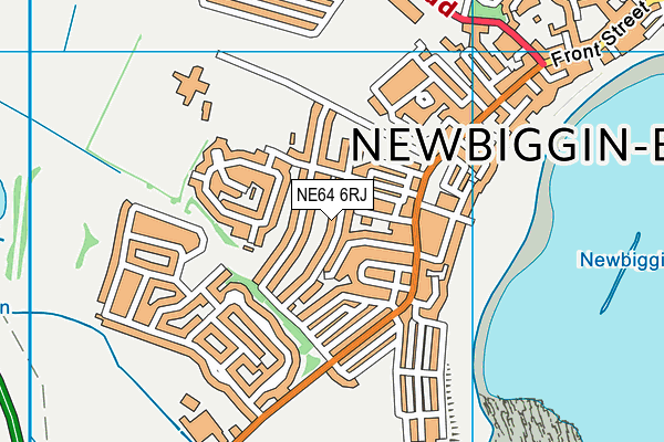 NE64 6RJ map - OS VectorMap District (Ordnance Survey)