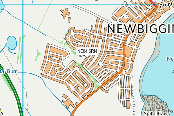 NE64 6RN map - OS VectorMap District (Ordnance Survey)