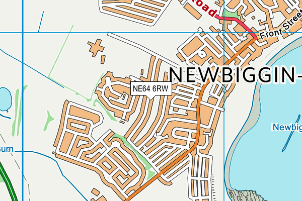 NE64 6RW map - OS VectorMap District (Ordnance Survey)