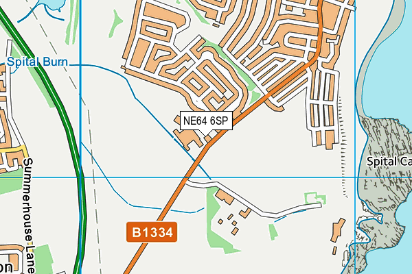 NE64 6SP map - OS VectorMap District (Ordnance Survey)