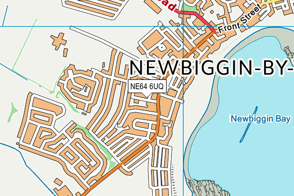 NE64 6UQ map - OS VectorMap District (Ordnance Survey)