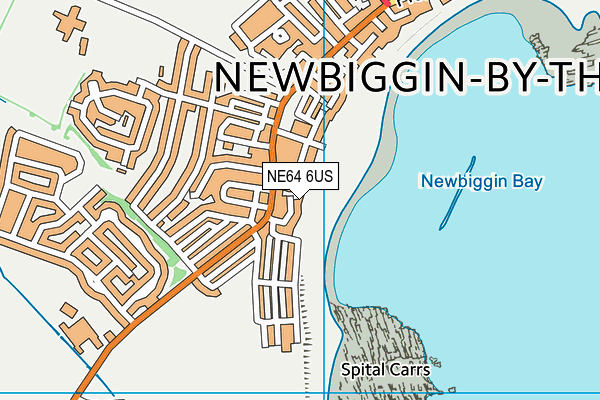 NE64 6US map - OS VectorMap District (Ordnance Survey)