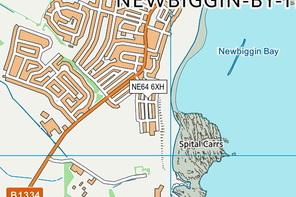 NE64 6XH map - OS VectorMap District (Ordnance Survey)