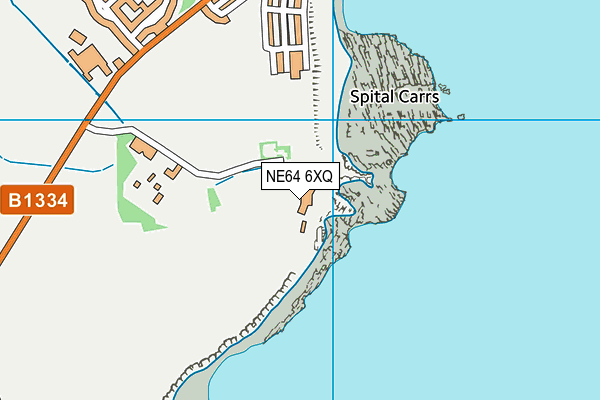 NE64 6XQ map - OS VectorMap District (Ordnance Survey)