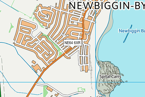 NE64 6XR map - OS VectorMap District (Ordnance Survey)