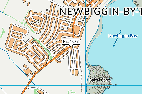 NE64 6XS map - OS VectorMap District (Ordnance Survey)