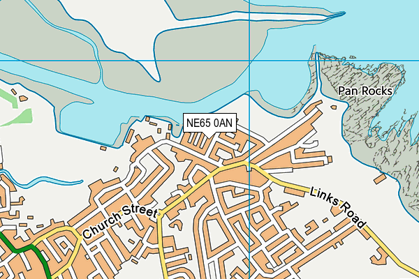 NE65 0AN map - OS VectorMap District (Ordnance Survey)