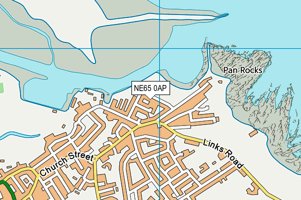NE65 0AP map - OS VectorMap District (Ordnance Survey)