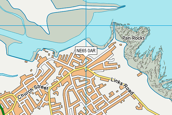 NE65 0AR map - OS VectorMap District (Ordnance Survey)