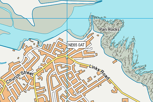 NE65 0AT map - OS VectorMap District (Ordnance Survey)