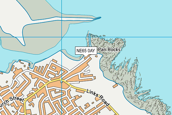 NE65 0AY map - OS VectorMap District (Ordnance Survey)