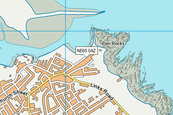 NE65 0AZ map - OS VectorMap District (Ordnance Survey)