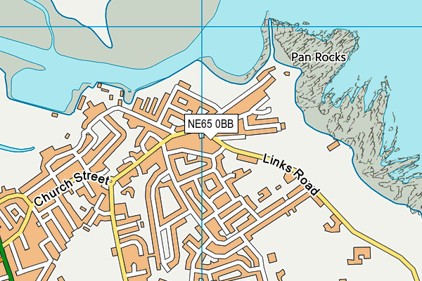 NE65 0BB map - OS VectorMap District (Ordnance Survey)