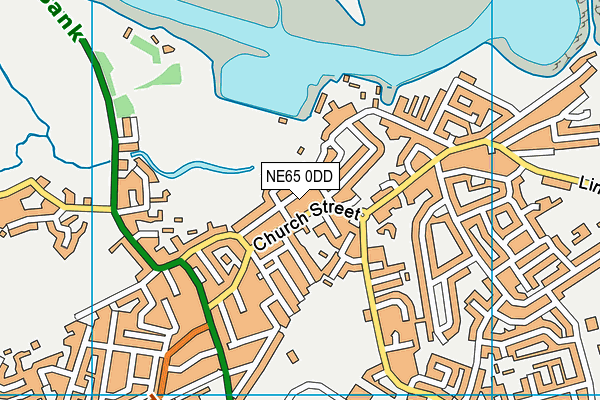 NE65 0DD map - OS VectorMap District (Ordnance Survey)