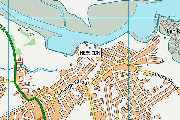 NE65 0DN map - OS VectorMap District (Ordnance Survey)