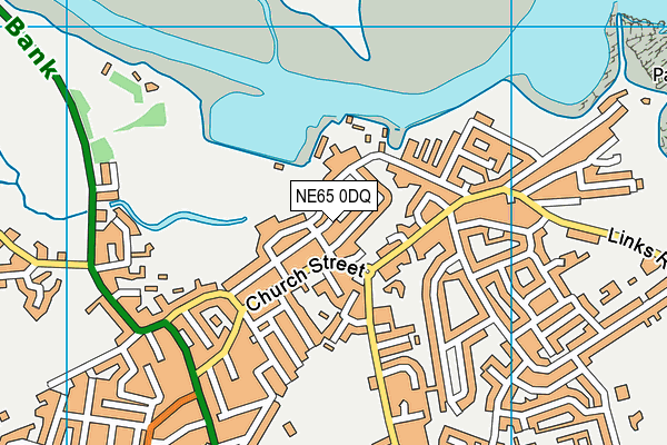 NE65 0DQ map - OS VectorMap District (Ordnance Survey)