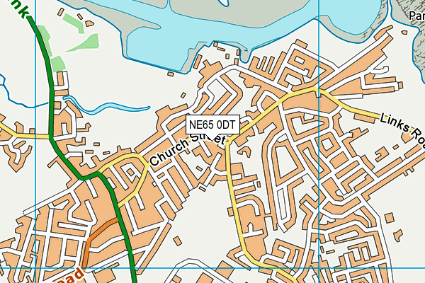 NE65 0DT map - OS VectorMap District (Ordnance Survey)