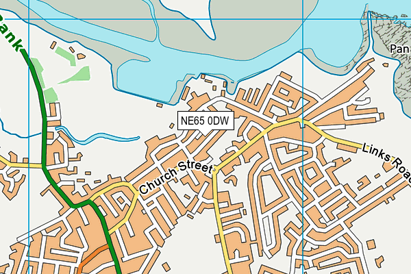 NE65 0DW map - OS VectorMap District (Ordnance Survey)