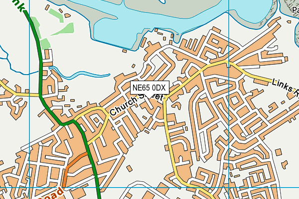 NE65 0DX map - OS VectorMap District (Ordnance Survey)