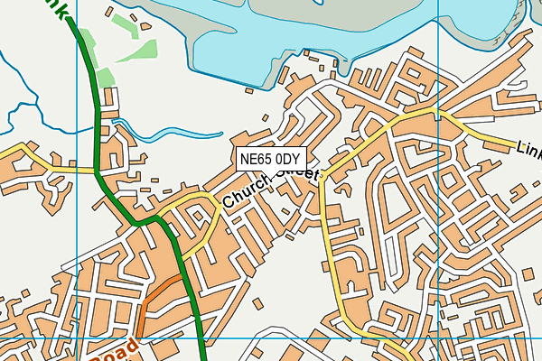 NE65 0DY map - OS VectorMap District (Ordnance Survey)