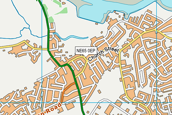 NE65 0EP map - OS VectorMap District (Ordnance Survey)