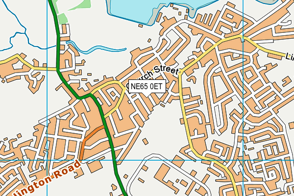NE65 0ET map - OS VectorMap District (Ordnance Survey)