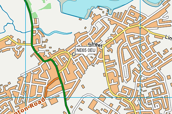 NE65 0EU map - OS VectorMap District (Ordnance Survey)