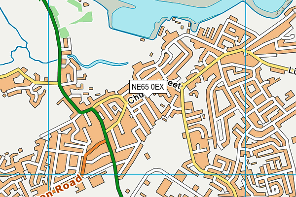 NE65 0EX map - OS VectorMap District (Ordnance Survey)