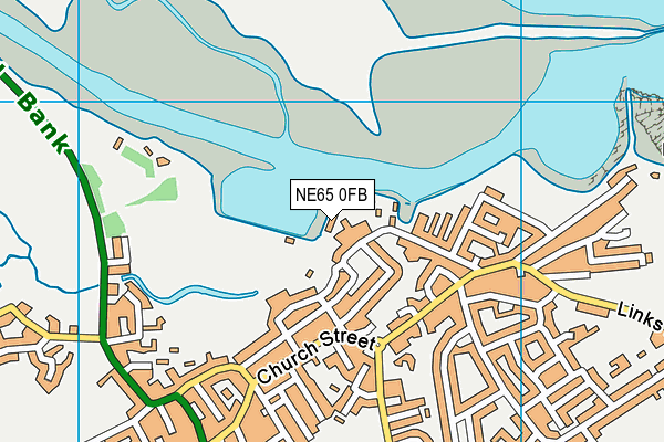 NE65 0FB map - OS VectorMap District (Ordnance Survey)