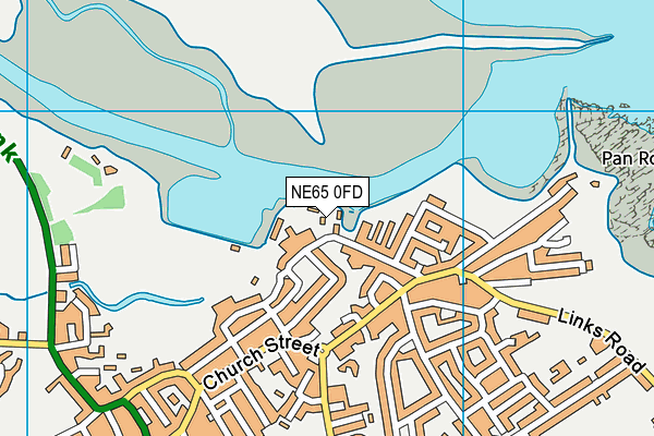 NE65 0FD map - OS VectorMap District (Ordnance Survey)