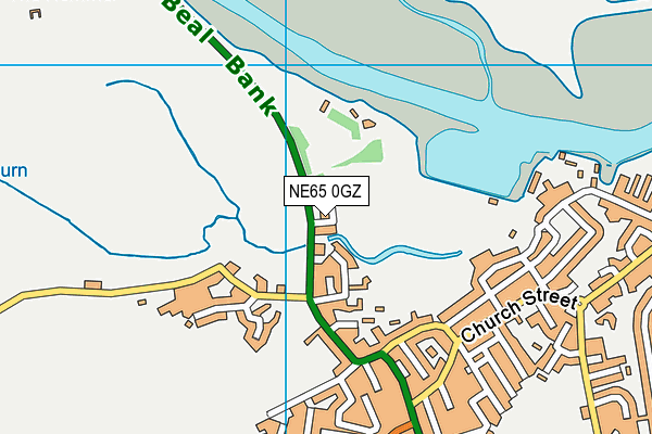 NE65 0GZ map - OS VectorMap District (Ordnance Survey)