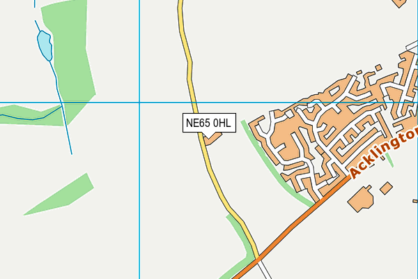 NE65 0HL map - OS VectorMap District (Ordnance Survey)