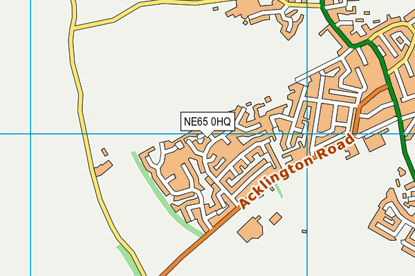 NE65 0HQ map - OS VectorMap District (Ordnance Survey)