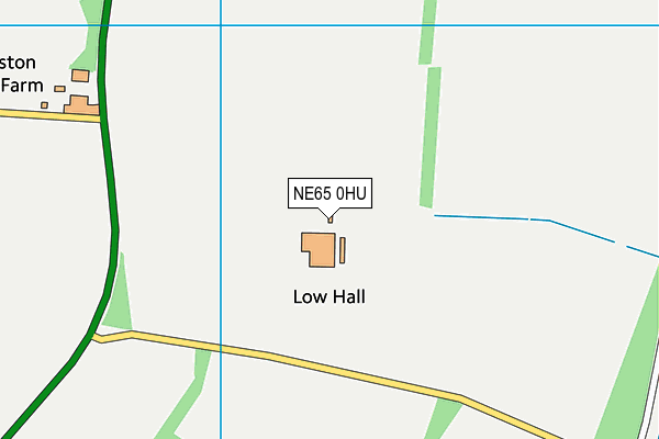 NE65 0HU map - OS VectorMap District (Ordnance Survey)