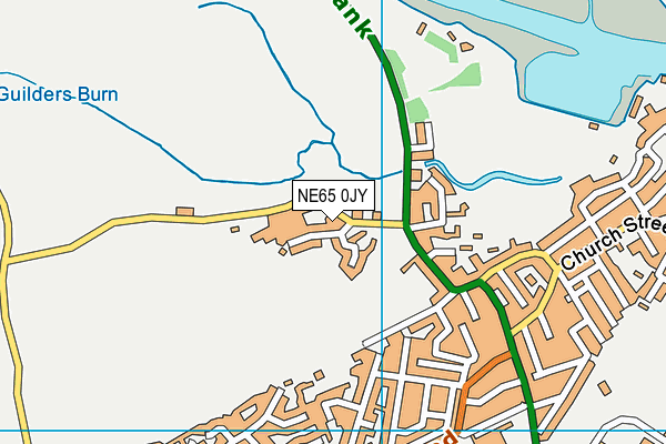 NE65 0JY map - OS VectorMap District (Ordnance Survey)