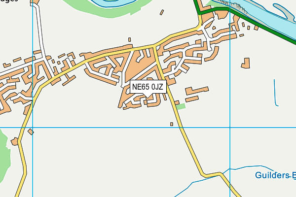 NE65 0JZ map - OS VectorMap District (Ordnance Survey)