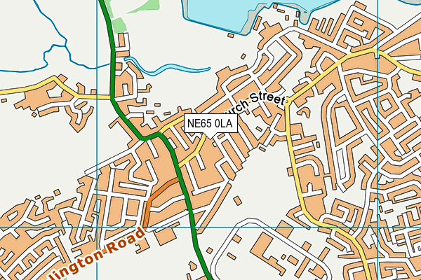 NE65 0LA map - OS VectorMap District (Ordnance Survey)