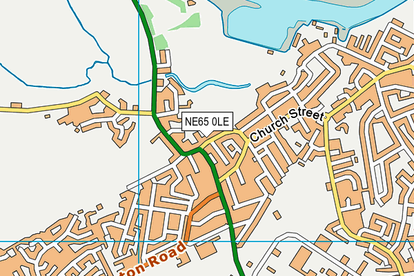 NE65 0LE map - OS VectorMap District (Ordnance Survey)
